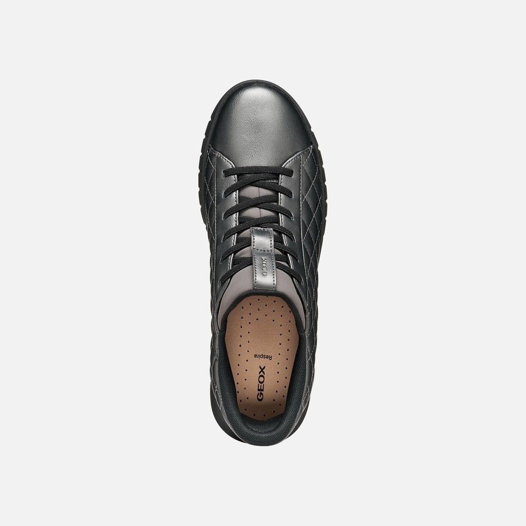 Baskets slip in FLEXTRIDE PLUS FEMME Gris graphite - image number 5 | GEOX