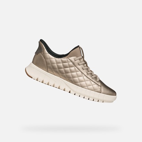 Slip in sneakers FLEXTRIDE PLUS WOMAN Sand - image number 4 | GEOX