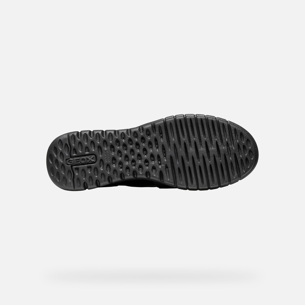 Leather loafers FLEXTRIDE WOMAN Black - image number 7 | GEOX