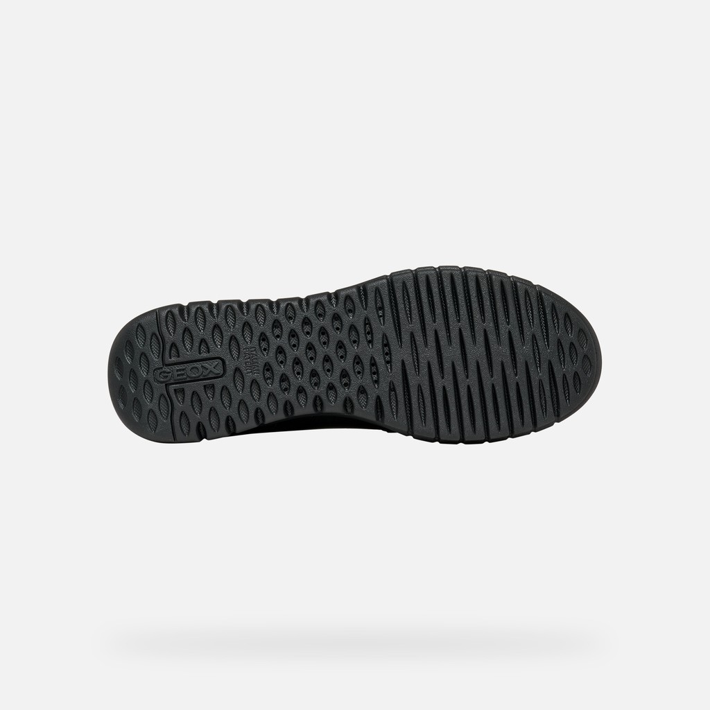 Leather loafers FLEXTRIDE WOMAN Black - image number 6 | GEOX