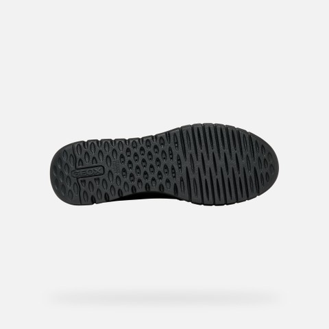 Leather loafers FLEXTRIDE WOMAN Black - image number 6 | GEOX