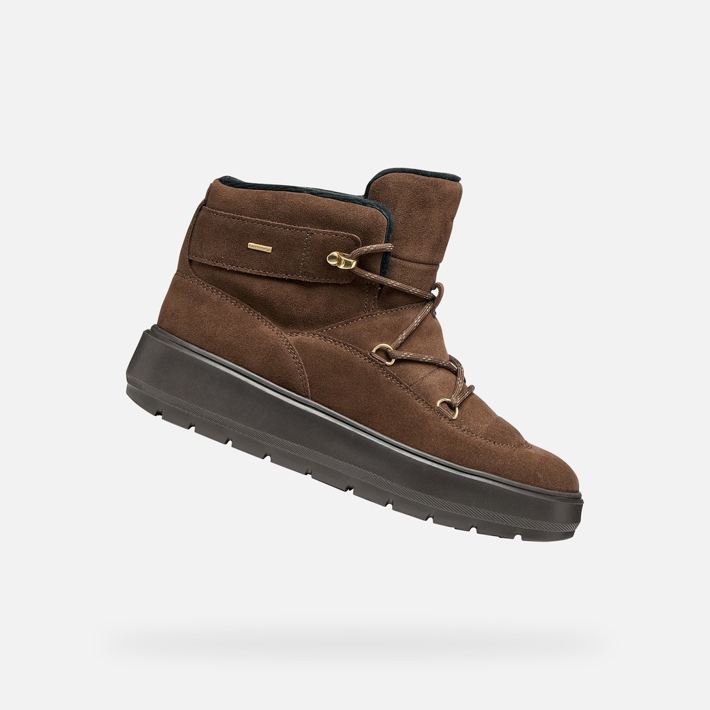 Botins imperme&aacute;veis KAULA ABX MULHER Castanho escuro - image number 0 | GEOX