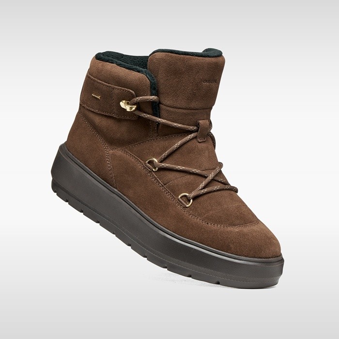 Botins imperme&aacute;veis KAULA ABX MULHER Castanho escuro | GEOX