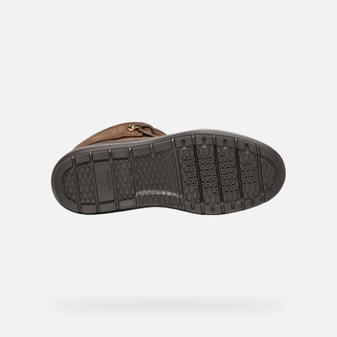 Botins imperme&aacute;veis KAULA ABX MULHER Castanho escuro - image number 8 | GEOX