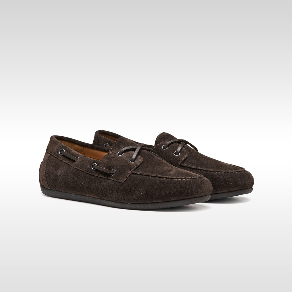 Suede loafers ADDISSE WOMAN Chocolate - image number 7 | GEOX