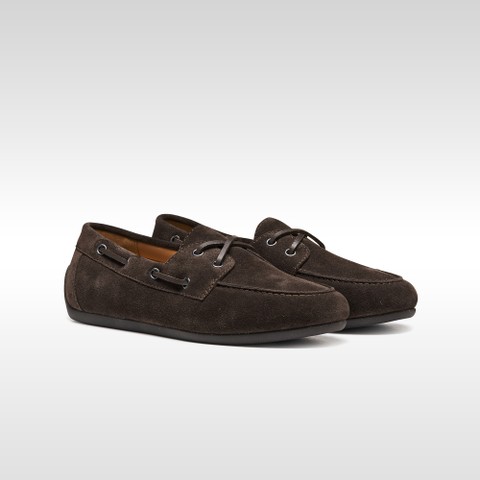 Suede loafers ADDISSE WOMAN Chocolate - image number 7 | GEOX