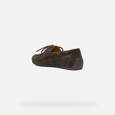 Suede loafers ADDISSE WOMAN Chocolate - image number 3 | GEOX