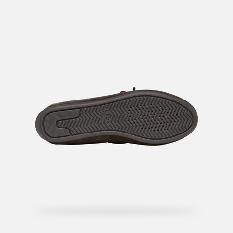 Suede loafers ADDISSE WOMAN Chocolate - image number 6 | GEOX