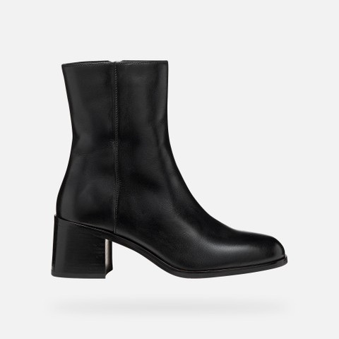Bottines &agrave; talon ALNOIRE FEMME Noir - image number 3 | GEOX