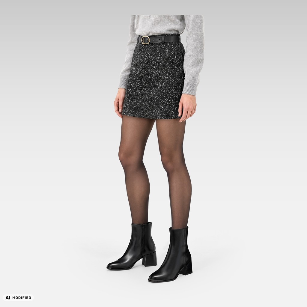 Bottines &agrave; talon ALNOIRE FEMME Noir - image number 2 | GEOX