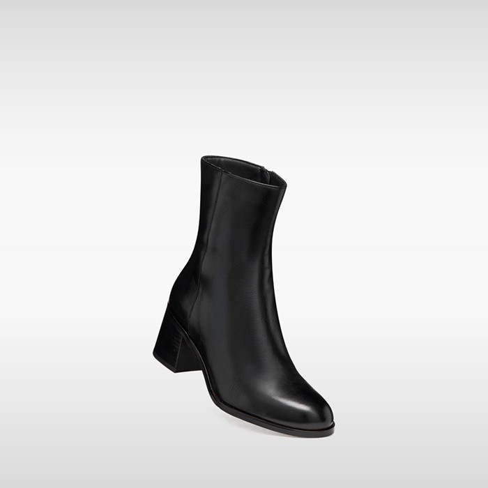 Bottines &agrave; talon ALNOIRE FEMME Noir | GEOX