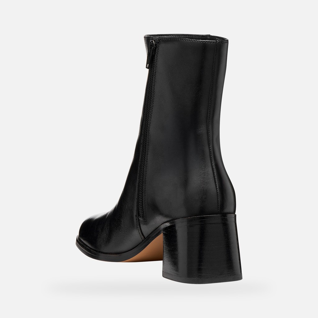 Bottines &agrave; talon ALNOIRE FEMME Noir - image number 5 | GEOX