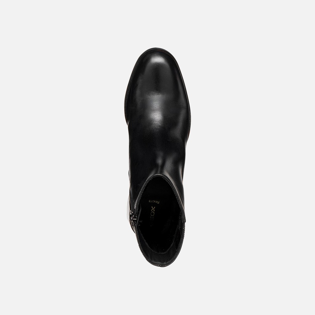 Bottines &agrave; talon ALNOIRE FEMME Noir - image number 7 | GEOX