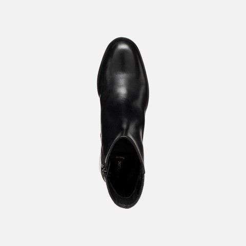 Bottines &agrave; talon ALNOIRE FEMME Noir - image number 7 | GEOX