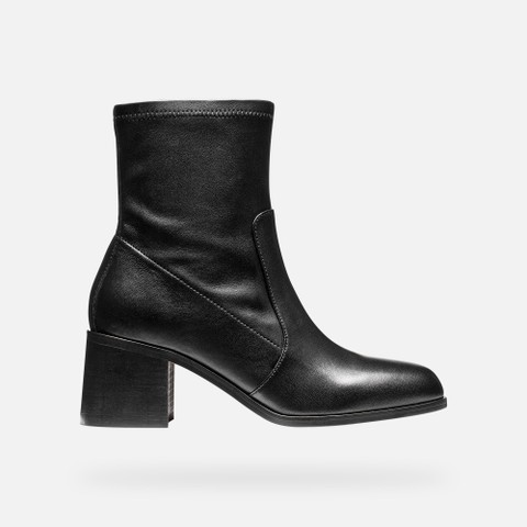 Bottines &agrave; talon ALNOIRE FEMME Noir - image number 1 | GEOX