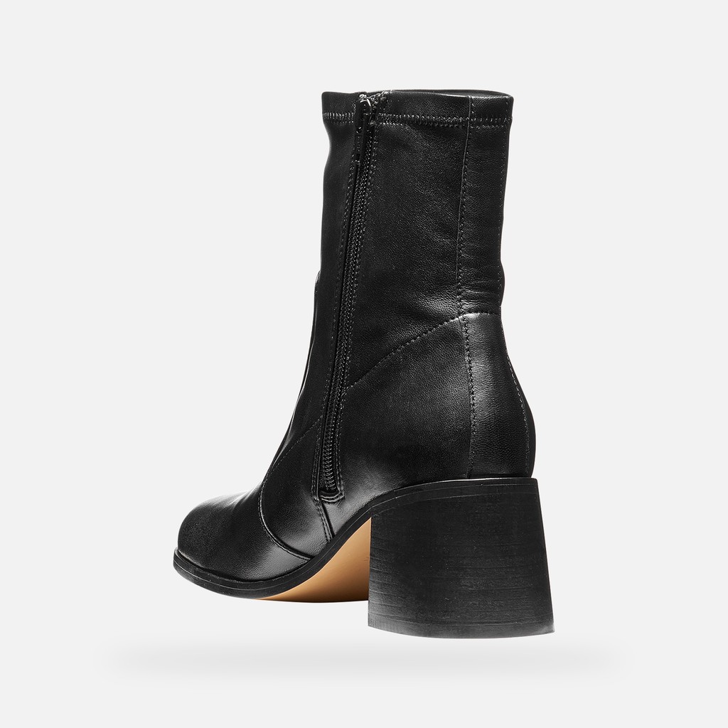 Bottines &agrave; talon ALNOIRE FEMME Noir - image number 3 | GEOX
