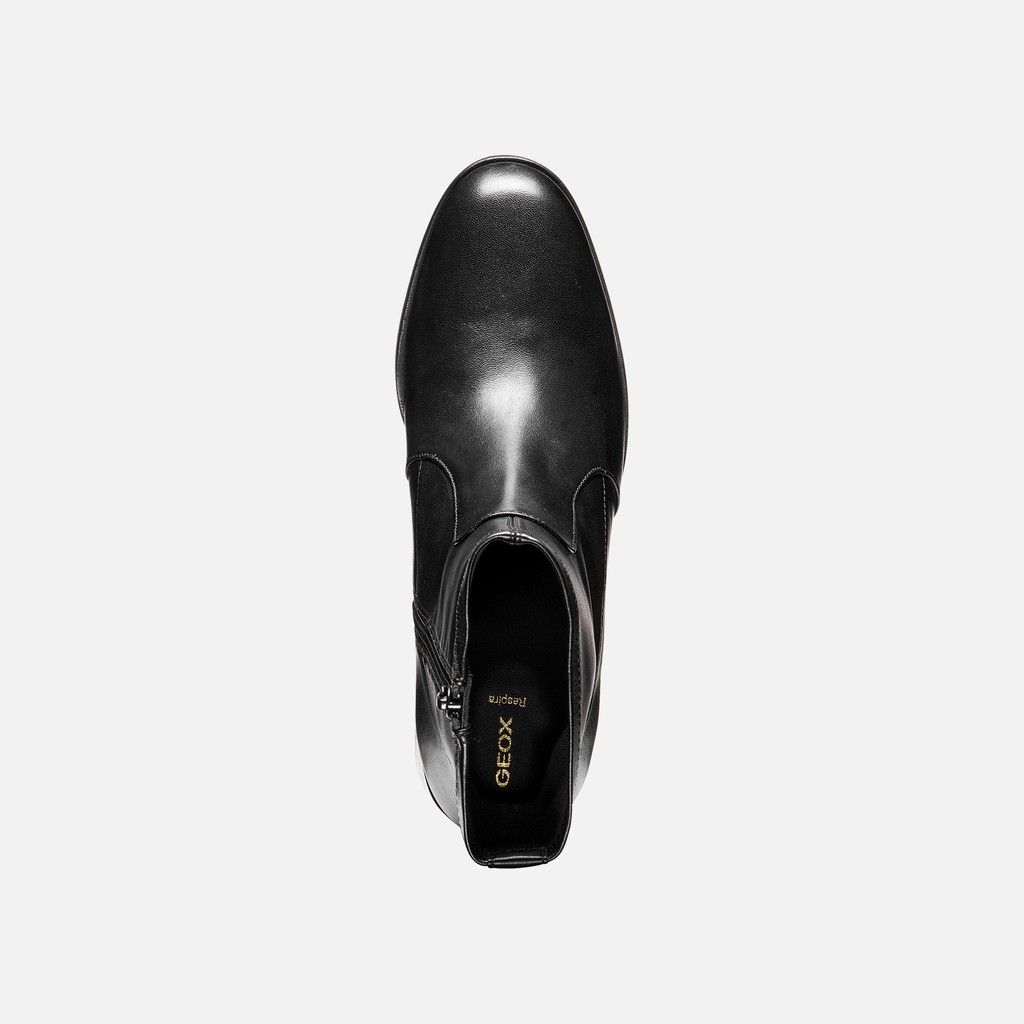Bottines &agrave; talon ALNOIRE FEMME Noir - image number 5 | GEOX
