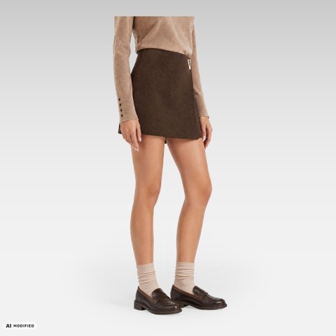 Leather loafers WALK PLEASURE B WOMAN Dark Brown - image number 1 | GEOX