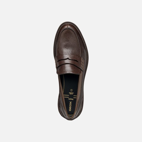 Leather loafers WALK PLEASURE B WOMAN Dark Brown - image number 5 | GEOX