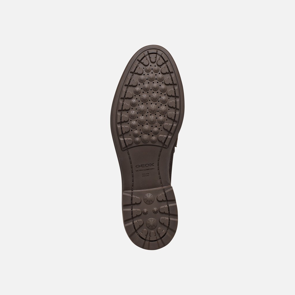 Leather loafers WALK PLEASURE B WOMAN Dark Brown - image number 6 | GEOX