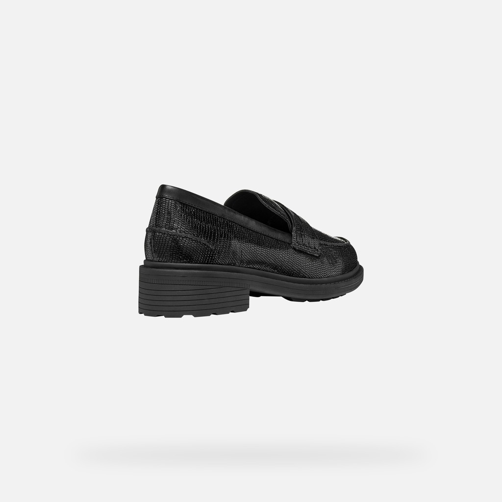 Leather loafers WALK PLEASURE B WOMAN Black - image number 4 | GEOX