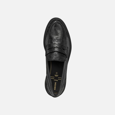Leather loafers WALK PLEASURE B WOMAN Black - image number 5 | GEOX