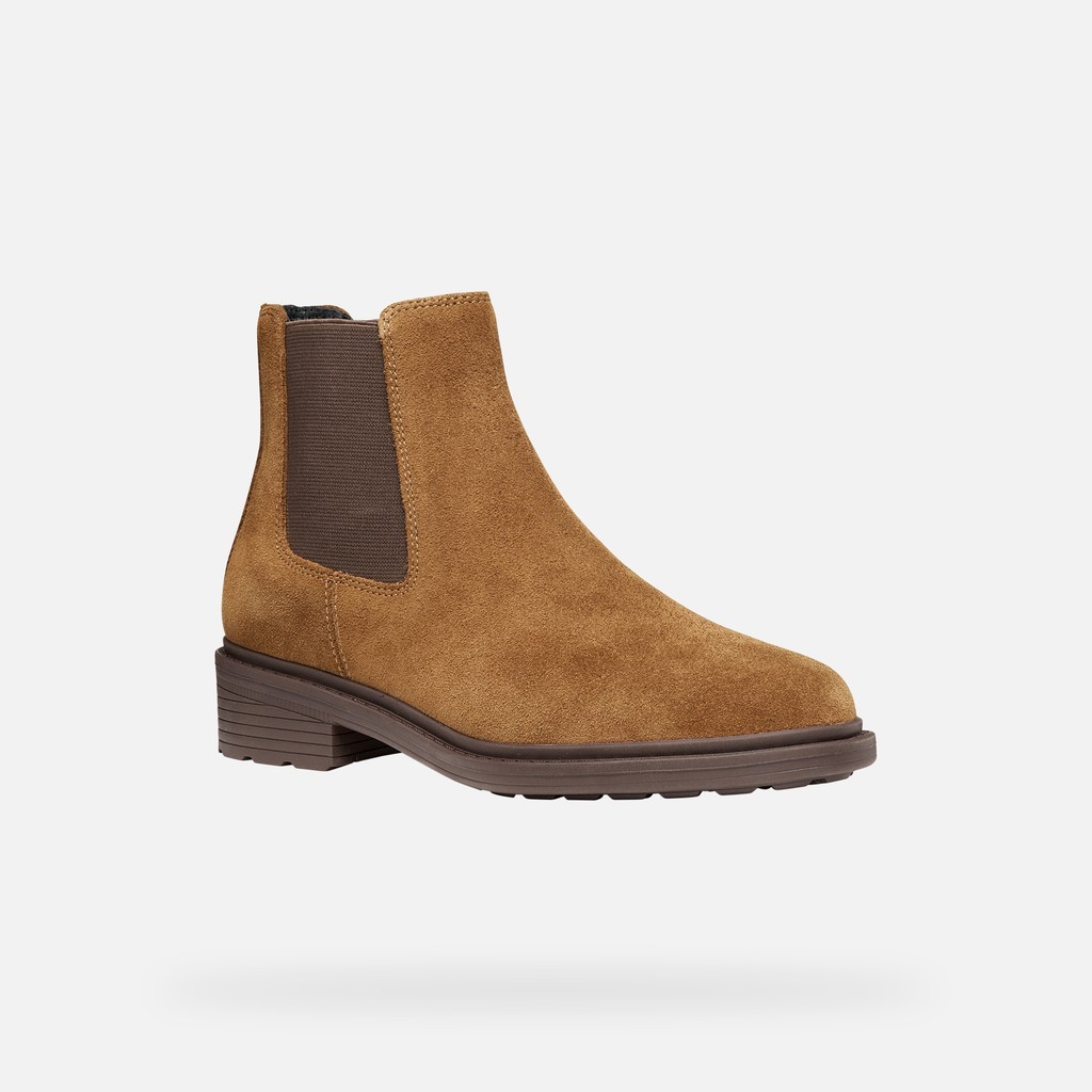 Bottines Chelsea WALK PLEASURE B FEMME Noisette - image number 2 | GEOX