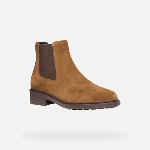 Bottines Chelsea WALK PLEASURE B FEMME Noisette - image number 2 | GEOX