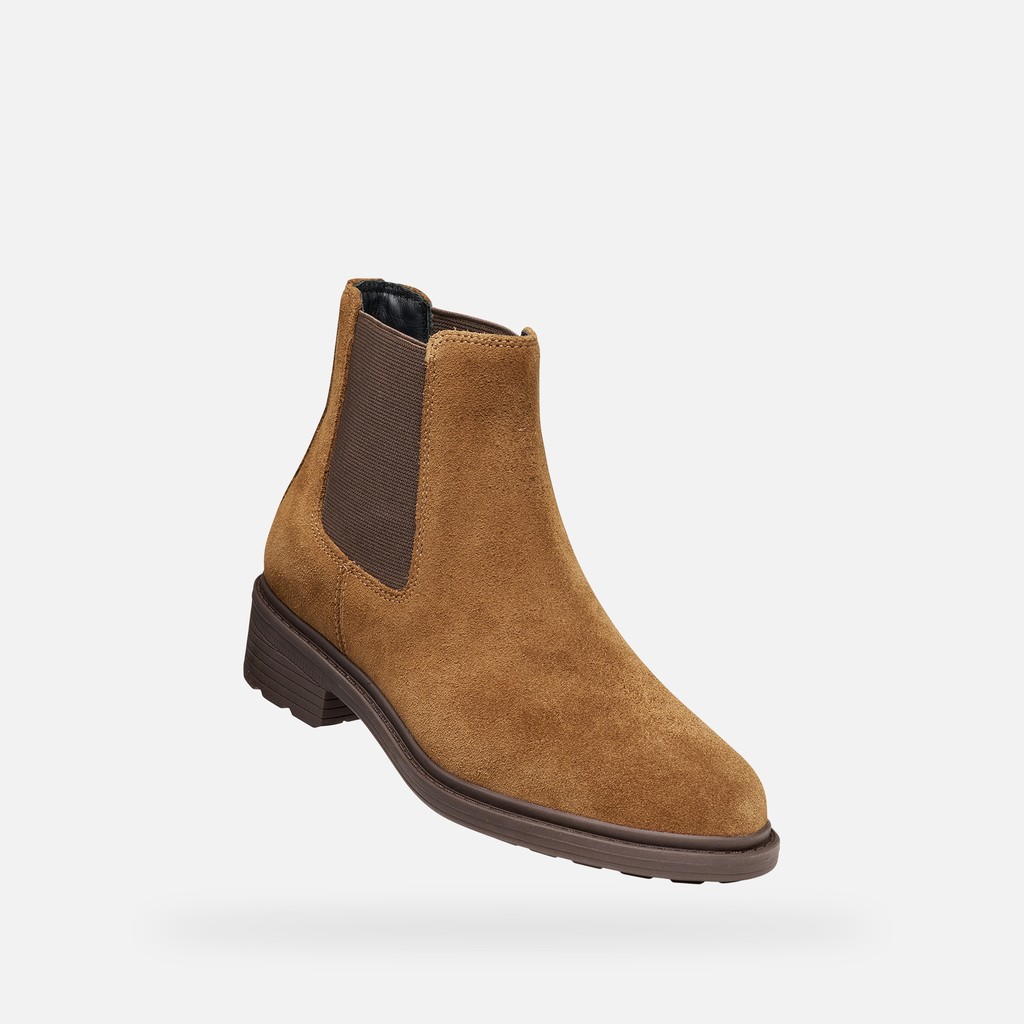 Bottines Chelsea WALK PLEASURE B FEMME Noisette - image number 4 | GEOX