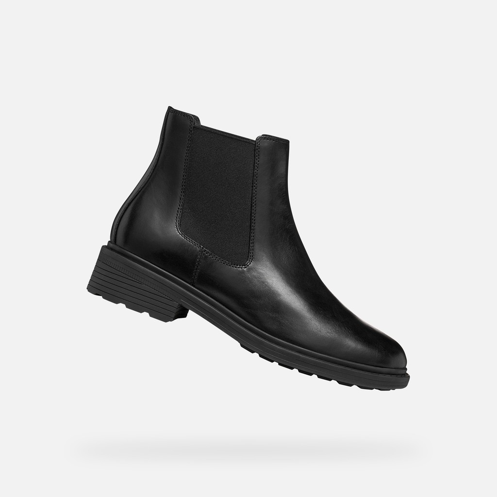 Leather ankle boots WALK PLEASURE B WOMAN Black - image number 0 | GEOX