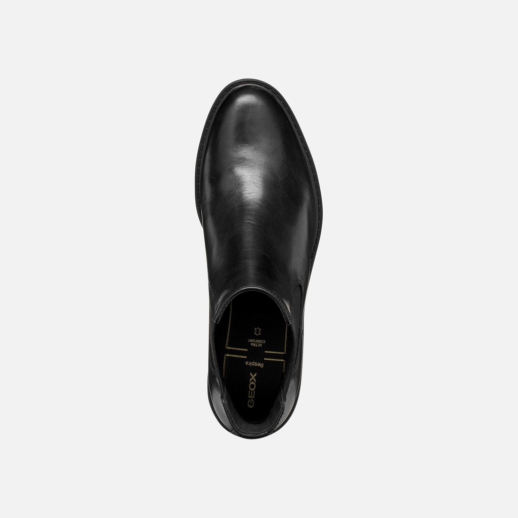Leather ankle boots WALK PLEASURE B WOMAN Black - image number 5 | GEOX
