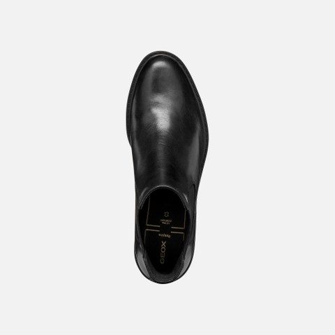 Leather ankle boots WALK PLEASURE B WOMAN Black - image number 5 | GEOX