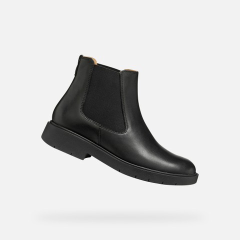 Leather ankle boots SPHERICA EC1 B WOMAN Black | GEOX