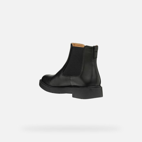 Leather ankle boots SPHERICA EC1 B WOMAN Black - image number 3 | GEOX