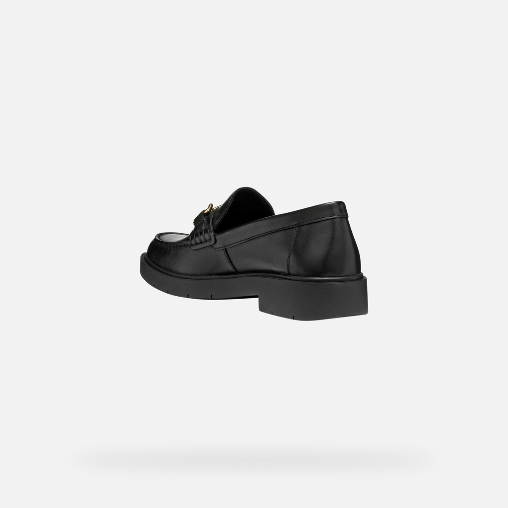 Leather loafers SPHERICA EC1 B WOMAN Black - image number 3 | GEOX