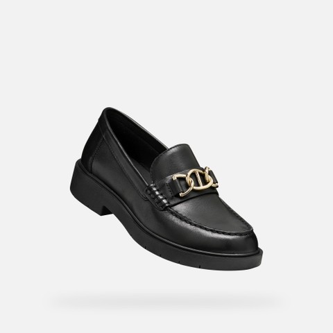 Leather loafers SPHERICA EC1 B WOMAN Black - image number 4 | GEOX