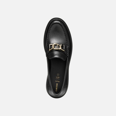 Leather loafers SPHERICA EC1 B WOMAN Black - image number 5 | GEOX