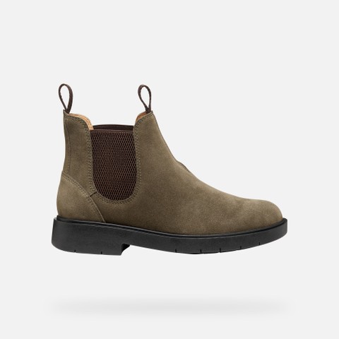 Bottines Chelsea SPHERICA EC1 B FEMME Vert militaire/Marron - image number 1 | GEOX