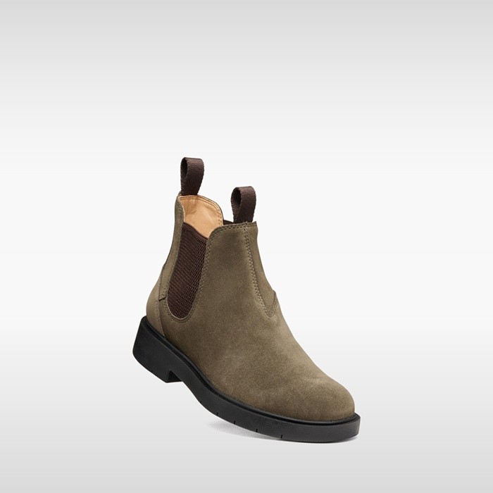 Bottines Chelsea SPHERICA EC1 B FEMME Vert militaire/Marron | GEOX