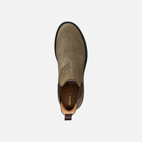 Bottines Chelsea SPHERICA EC1 B FEMME Vert militaire/Marron - image number 5 | GEOX