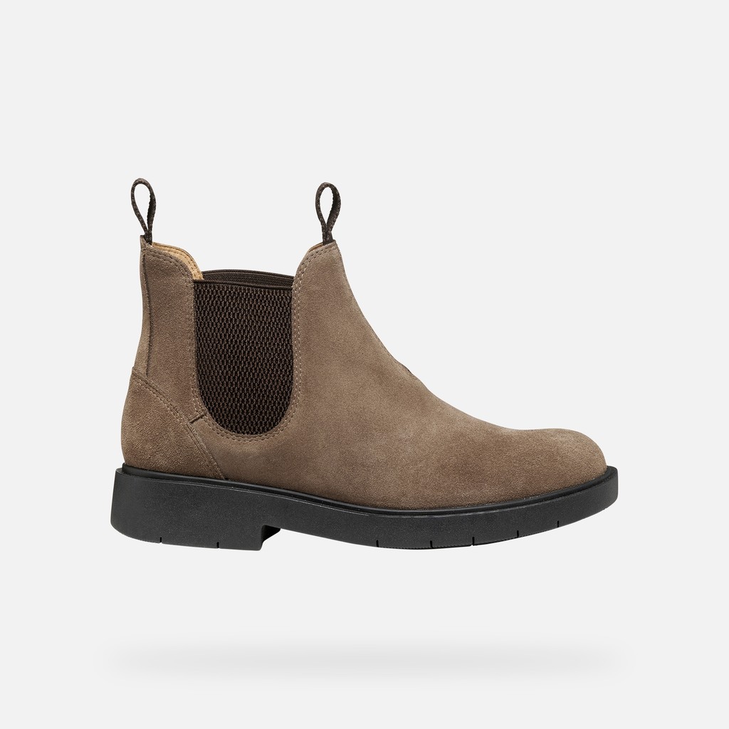 Chelsea boots SPHERICA EC1 B WOMAN Taupe/Chocolate - image number 1 | GEOX
