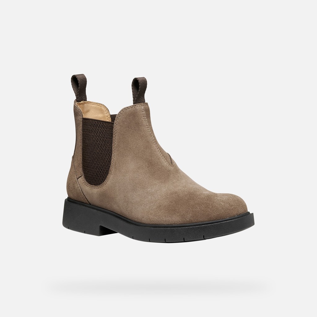 Chelsea boots SPHERICA EC1 B WOMAN Taupe/Chocolate - image number 2 | GEOX
