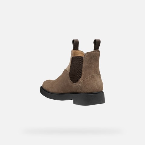 Chelsea boots SPHERICA EC1 B WOMAN Taupe/Chocolate - image number 3 | GEOX