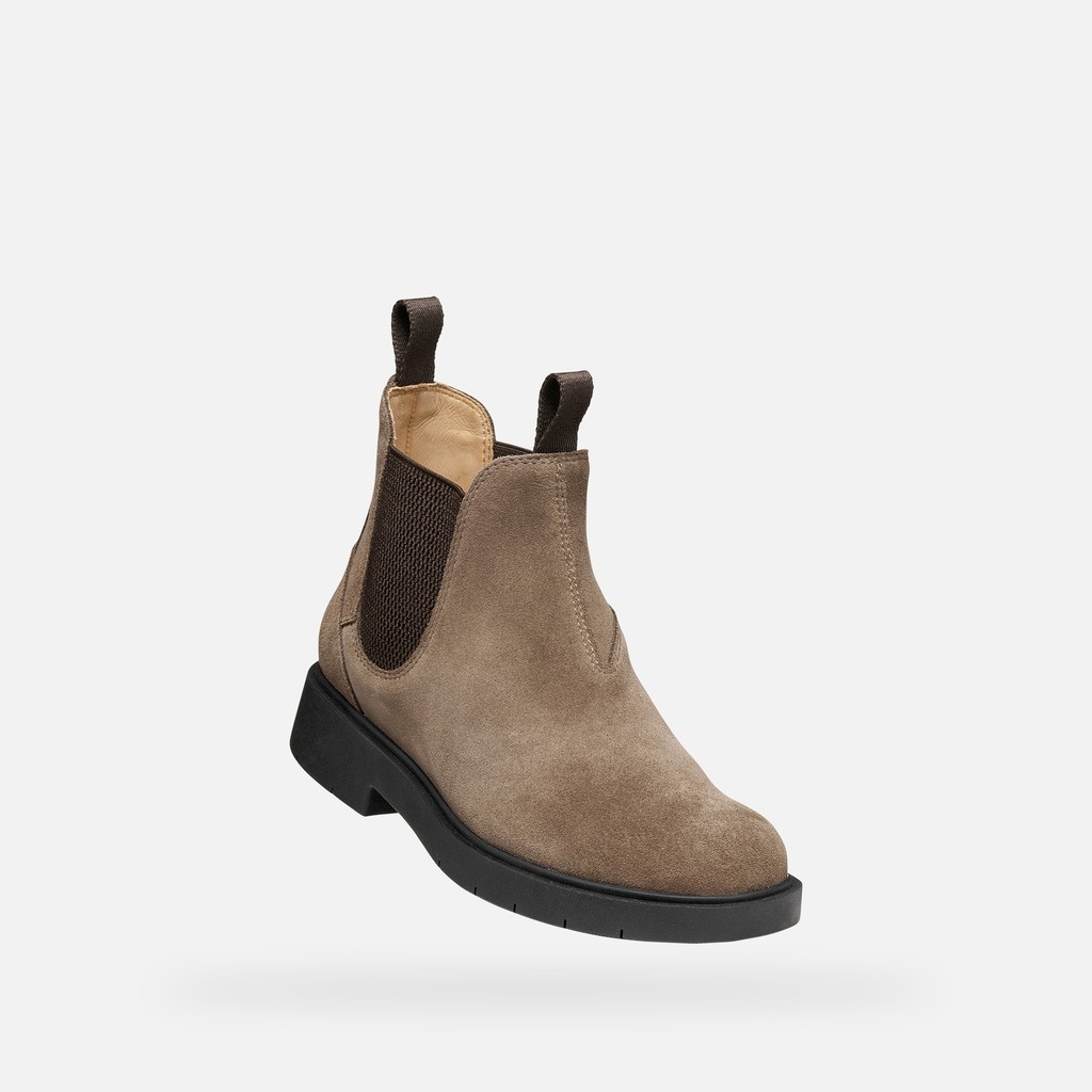 Chelsea boots SPHERICA EC1 B WOMAN Taupe/Chocolate - image number 4 | GEOX