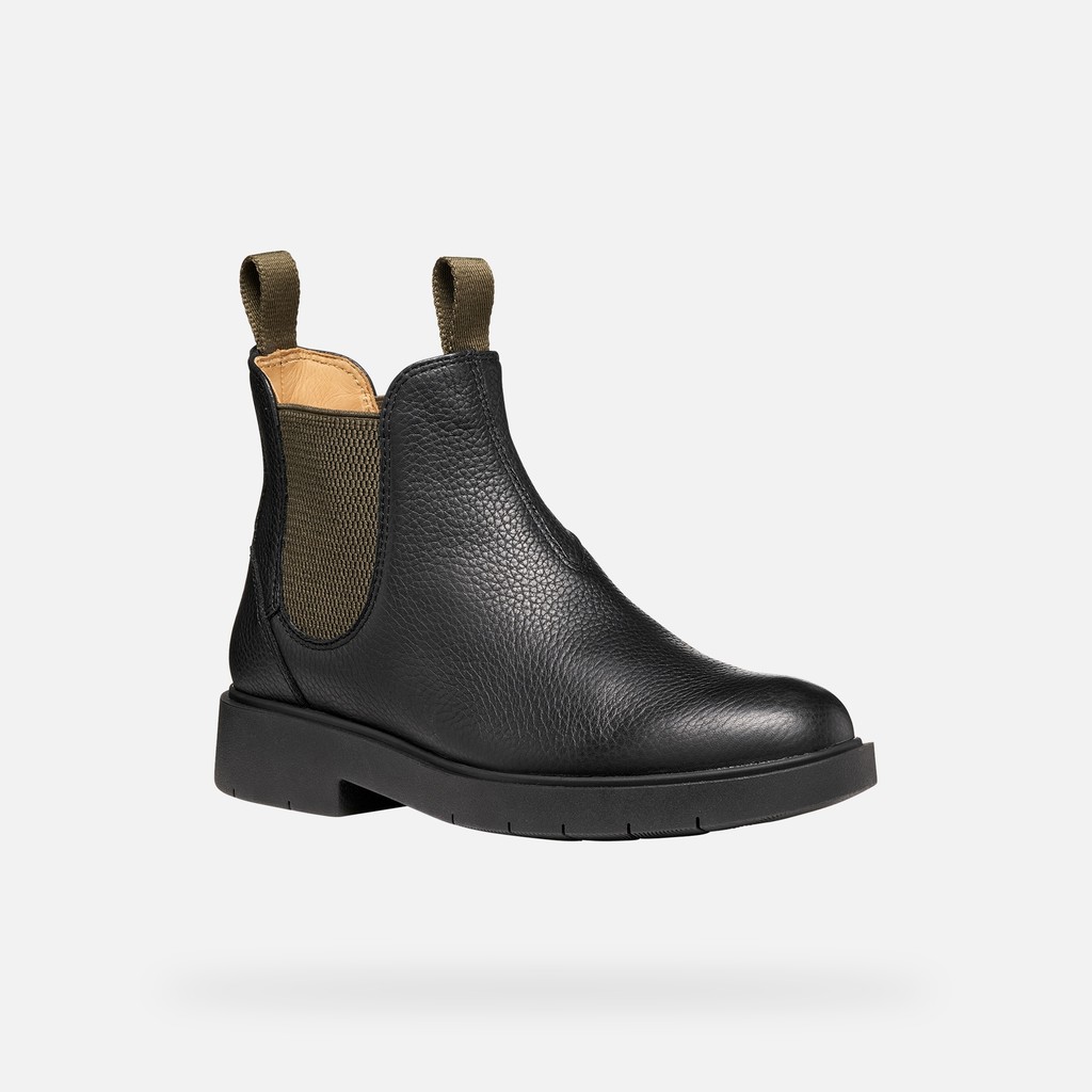 Chelsea boots SPHERICA EC1 B WOMAN Black/Military - image number 3 | GEOX