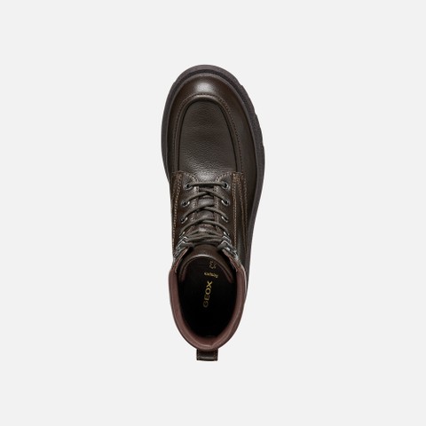 Combat boots EIVETTE WOMAN Chocolate - image number 6 | GEOX