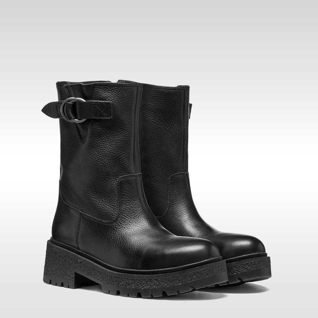Biker boots EIVETTE WOMAN Black - image number 8 | GEOX