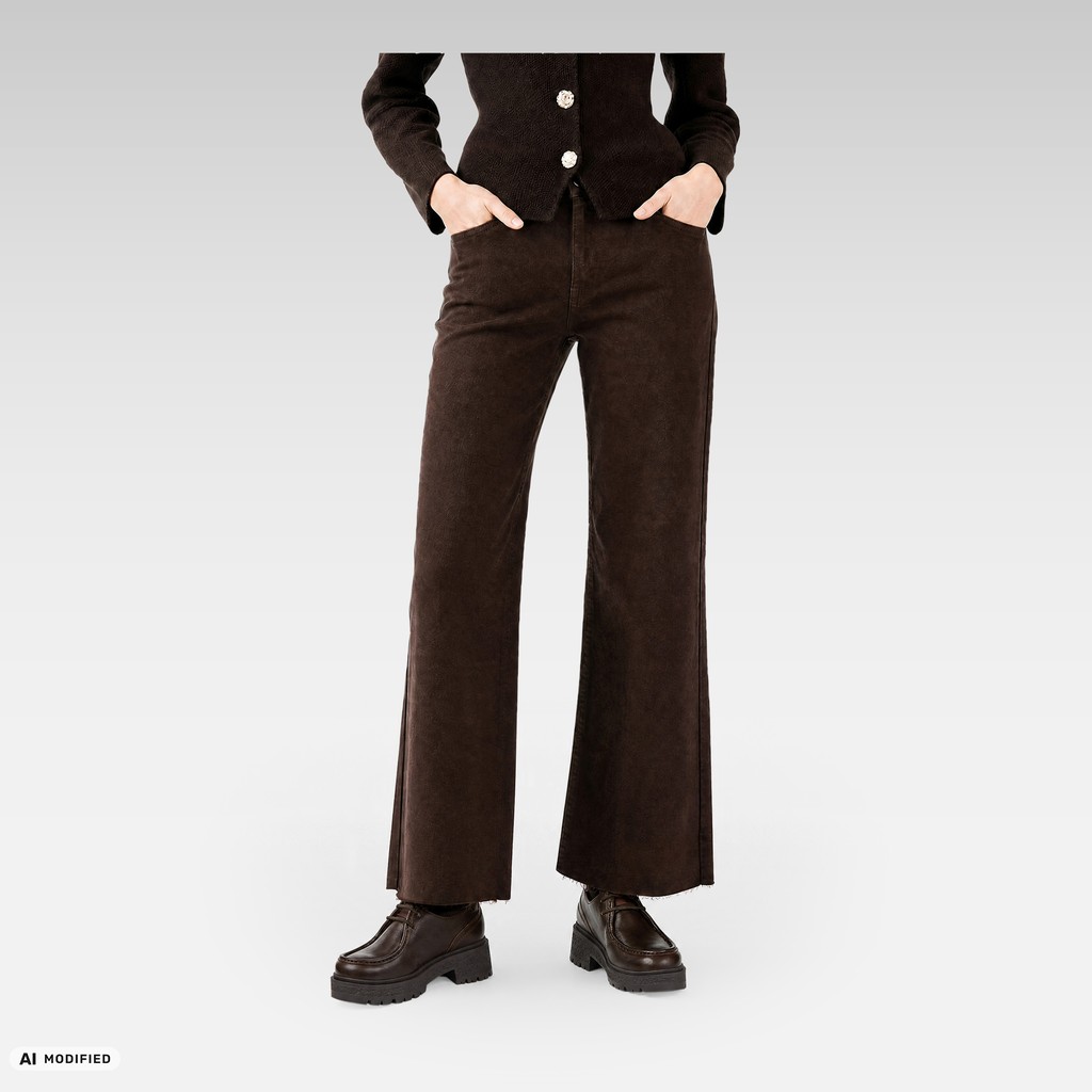 Lace up dress shoes EIVETTE WOMAN Chocolate - image number 1 | GEOX