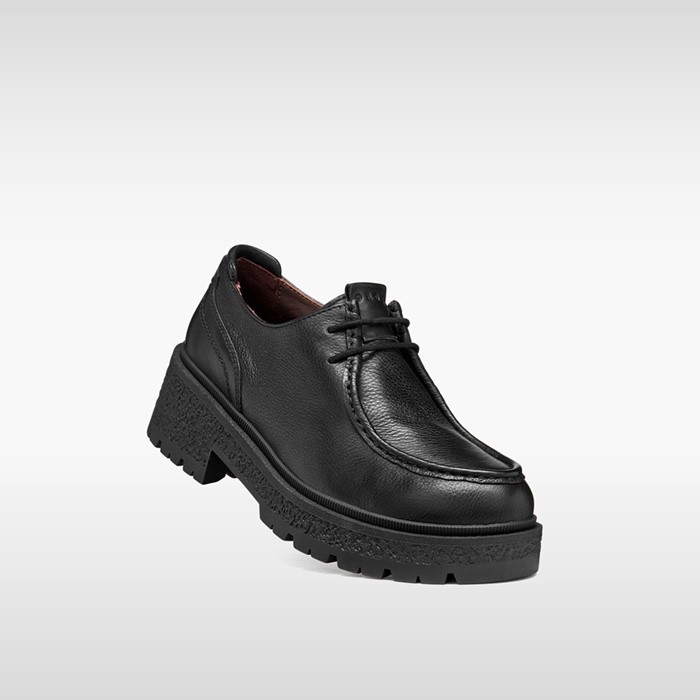 Elegante Schn&uuml;rschuhe EIVETTE DAME Schwarz | GEOX