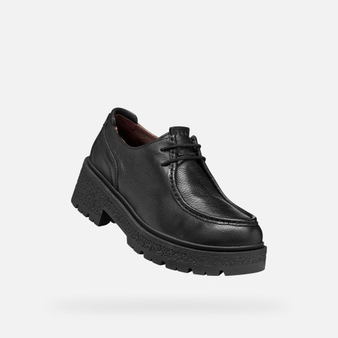 Elegante Schn&uuml;rschuhe EIVETTE DAME Schwarz - image number 5 | GEOX